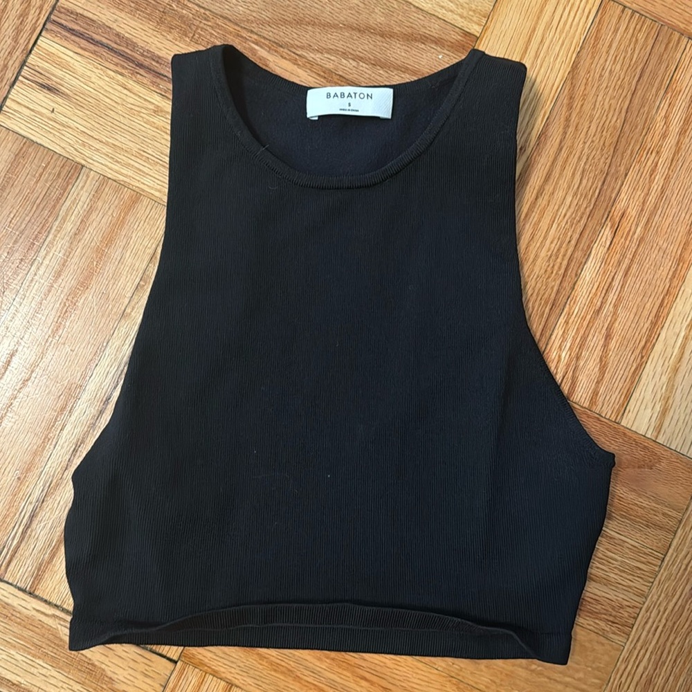 Aritzia black racerback tank - S